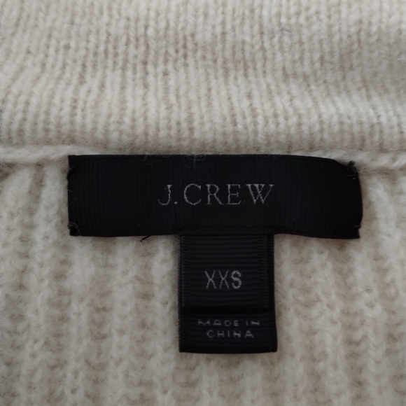 J. Crew Ribbed Popover Cream Size 2XS - Picture 4 of 10
